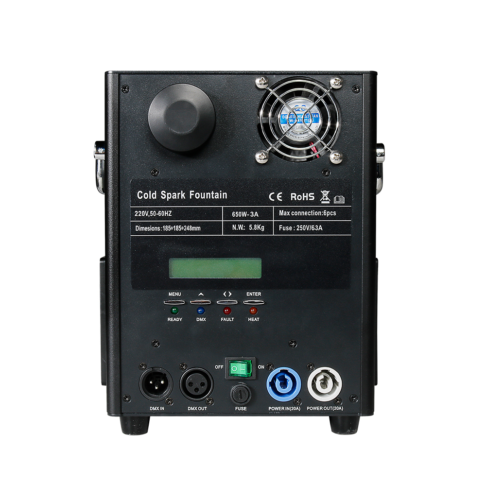 SHEHDS  New 650W Wireless Firework Spark Machine Out/Indoor Wedding Party Stage Combined sales (spark powder could be purchased)