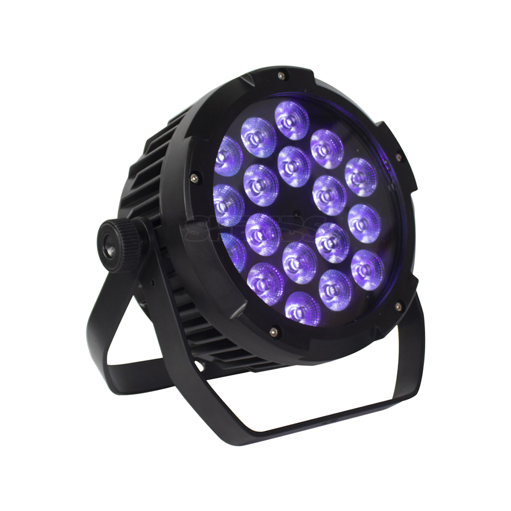 IP65 Waterproof LED Par Light 18x18W 6in1 RGBWA+UV Outdoor DJ Stage Light DJ Stage Lighting SHEHDS