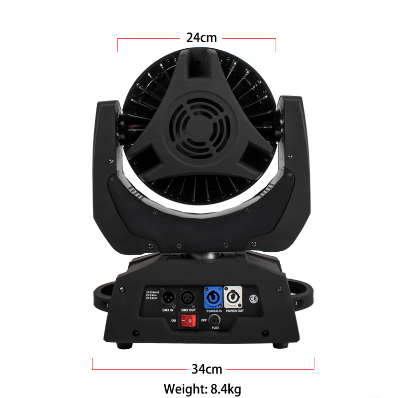 New Arrival Wash Zoom 36x18W RGBW+UV moving head light in Touch Screen & Button Version For DJ Stage Night Club Wedding