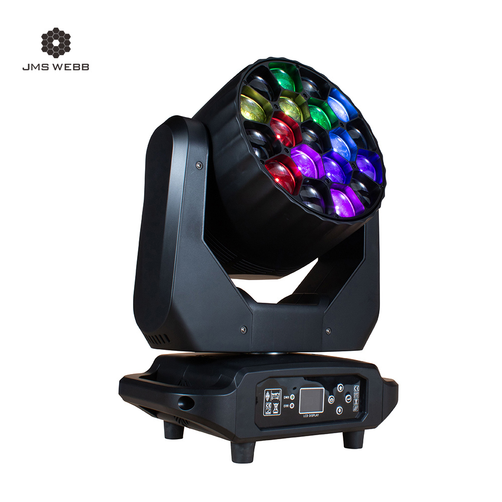 JMS WEBB LED Wash Big Bee Eye 19X20W & 19X40W RGBW Moving Head Light for Night DJ Club & Performance Stage SHEHDS