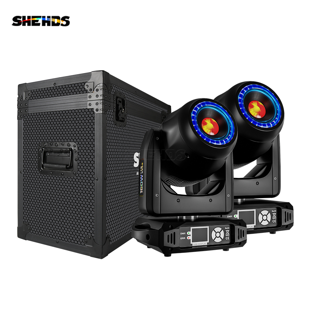 NEW (8-Prism) LED Spot 160W Gobo Lights With Aperture With LCD Display Stage Effect Lighting DJ Disco Stage Moving Head Lights Stage Lighting