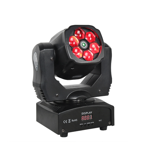 JMS WEBB 6X15W Laser+Beam RGBW Moving Head Light DJ Disco Stage Moving Head Lights