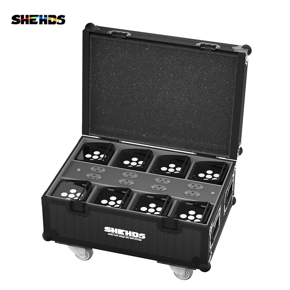 SHEHDS Wireless Remote Control Wifi APP Smart LED Par Light 6x18W 6in1 RGBAW+UV Battery Lighting For KTV Party Bar DJ Disco