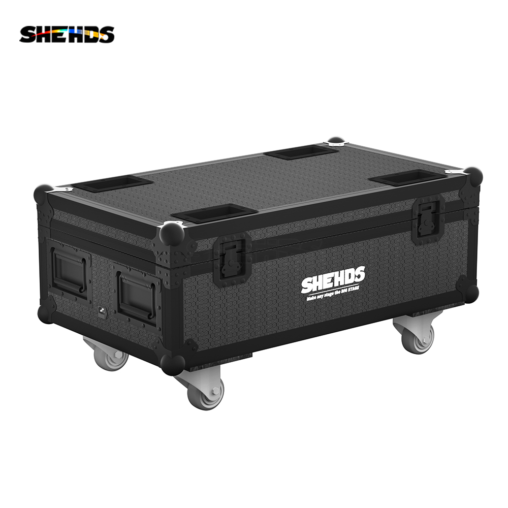 Rechargeable Flight Case For 6/8/10 pcs 6x18W 6in1 RGBAW+UV Wireless Remote Control Wifi Battery Lighting