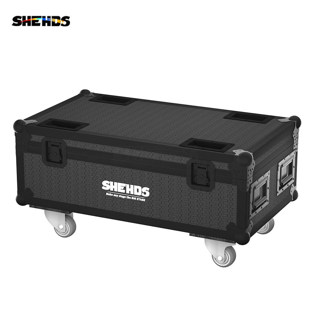 Rechargeable Flight Case For 6/8/10 pcs 6x18W 6in1 RGBAW+UV Wireless Remote Control Wifi Battery Lighting