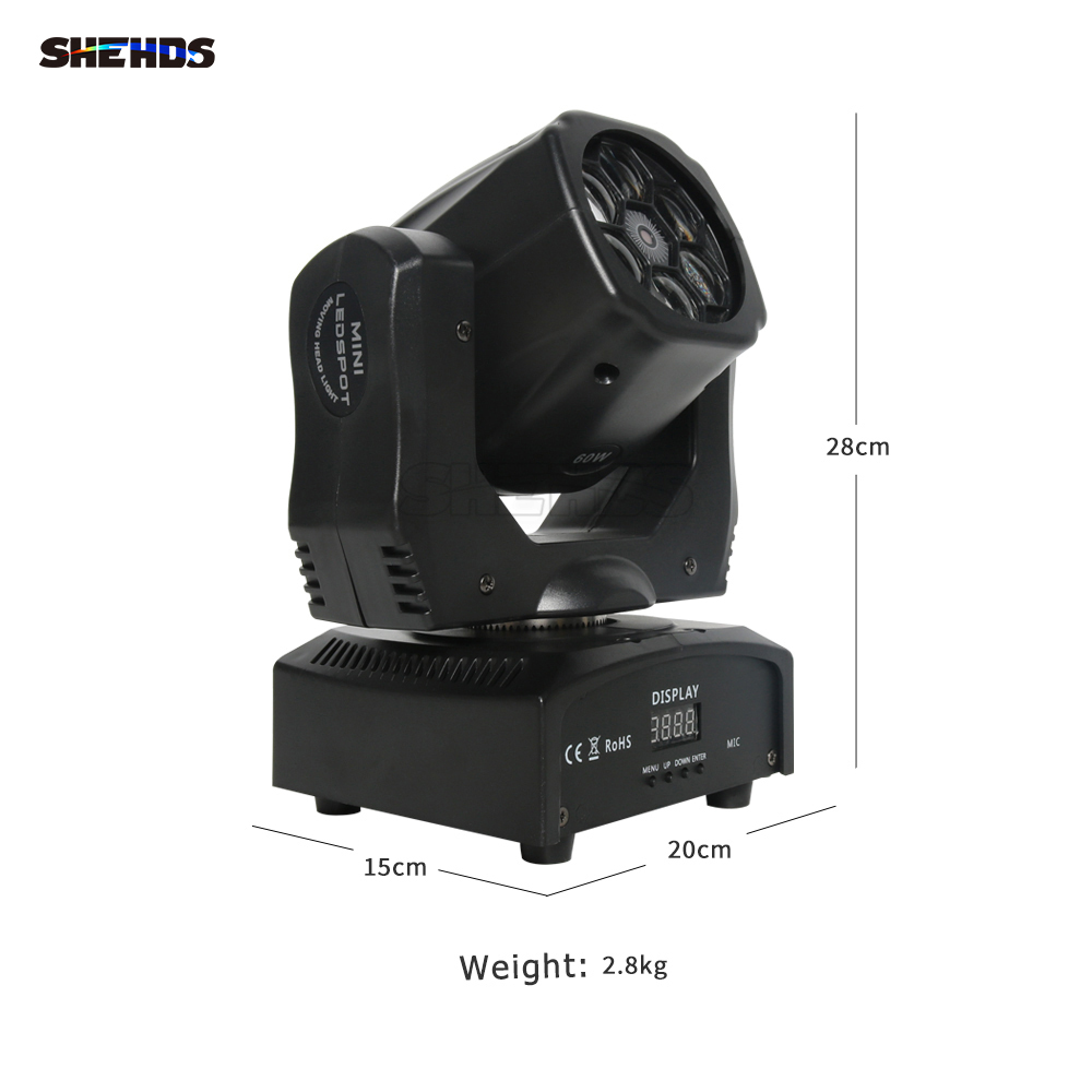 JMS WEBB 6X15W Laser+Beam RGBW Moving Head Light DJ Disco Stage Moving Head Lights