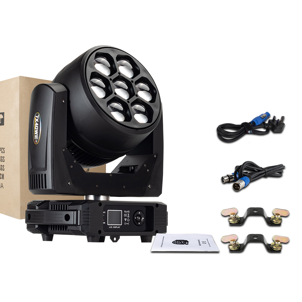 JMS WEBB New Arrival LED Beam& Wash Big Bee Eye 7x40w Moving Head For Night Club DJ Club Disco Stage SHEHDS