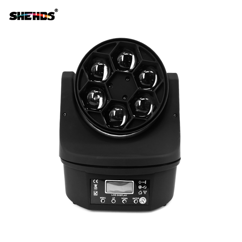 LED Beam+Wash 6x15W RGBW 4IN1 Bees Eye Moving Head Light DJ Disco Stage Moving Head Lights
