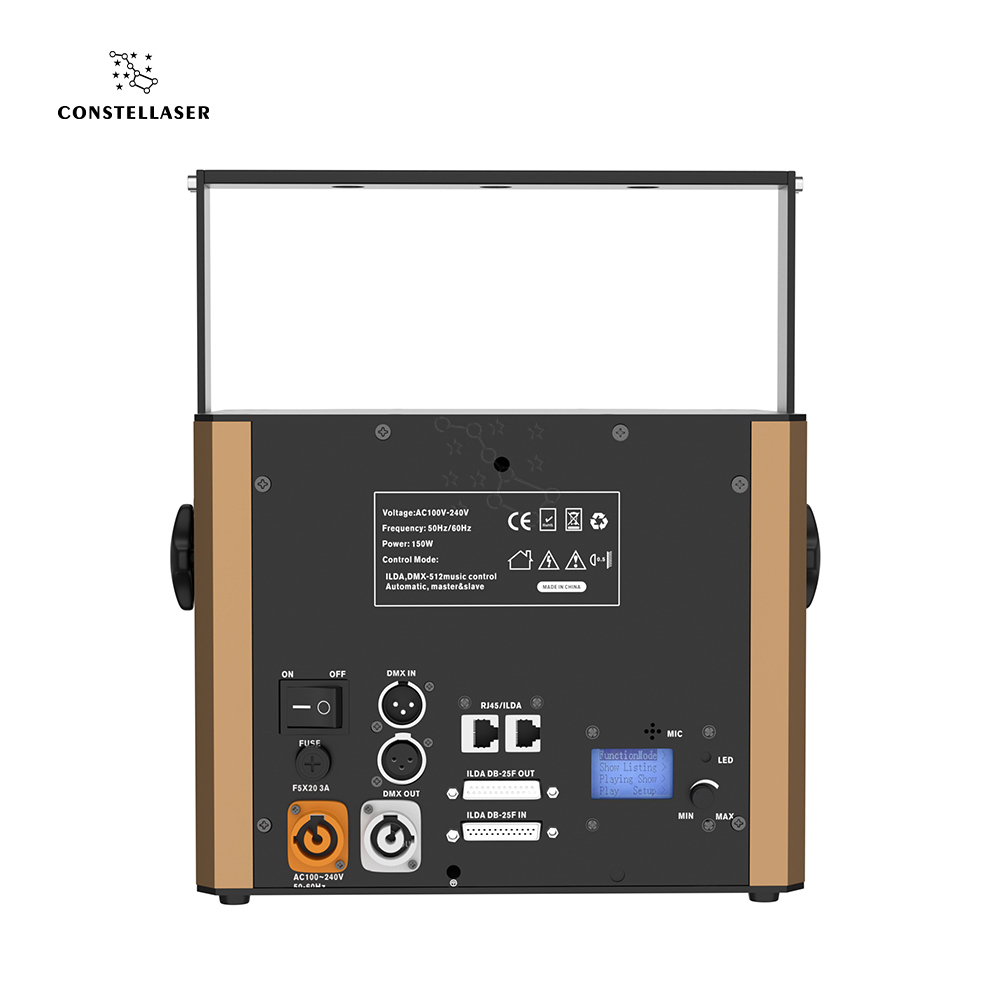 New Arrival 6W RGB Animation Laser Semiconductor Laser With DMX512 & ILDA & RJ45 Art Net Connector