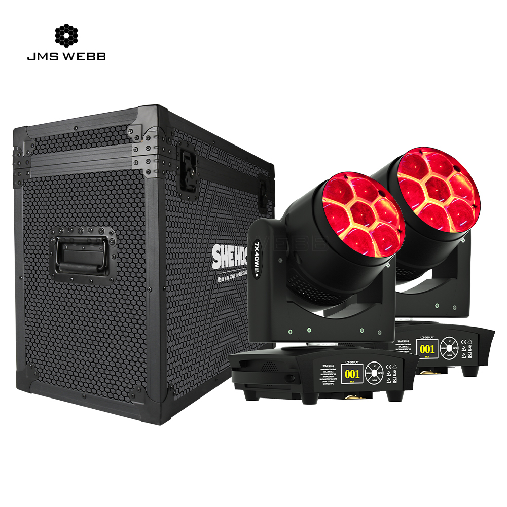 JMS WEBB LED WASH & ZOOM Bee Eye 7X40W RGBW Moving Head