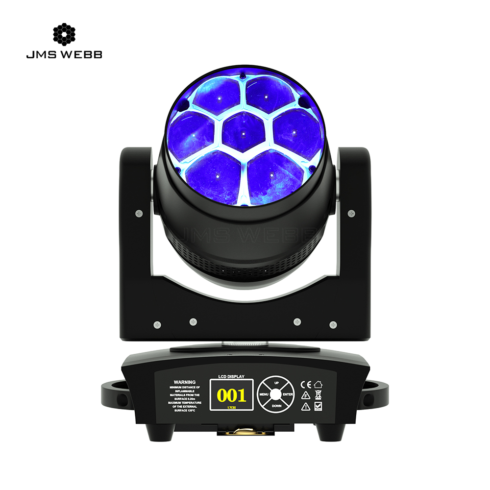JMS WEBB LED WASH & ZOOM Bee Eye 7X40W RGBW Moving Head
