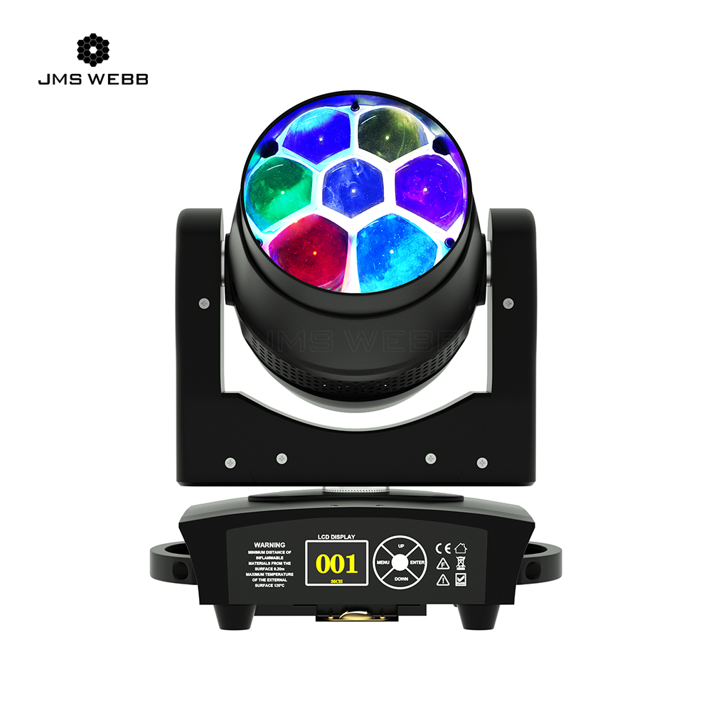 JMS WEBB LED ZOOM & BEAM & WASH Small Bee Eye 7X40W RGBW Light