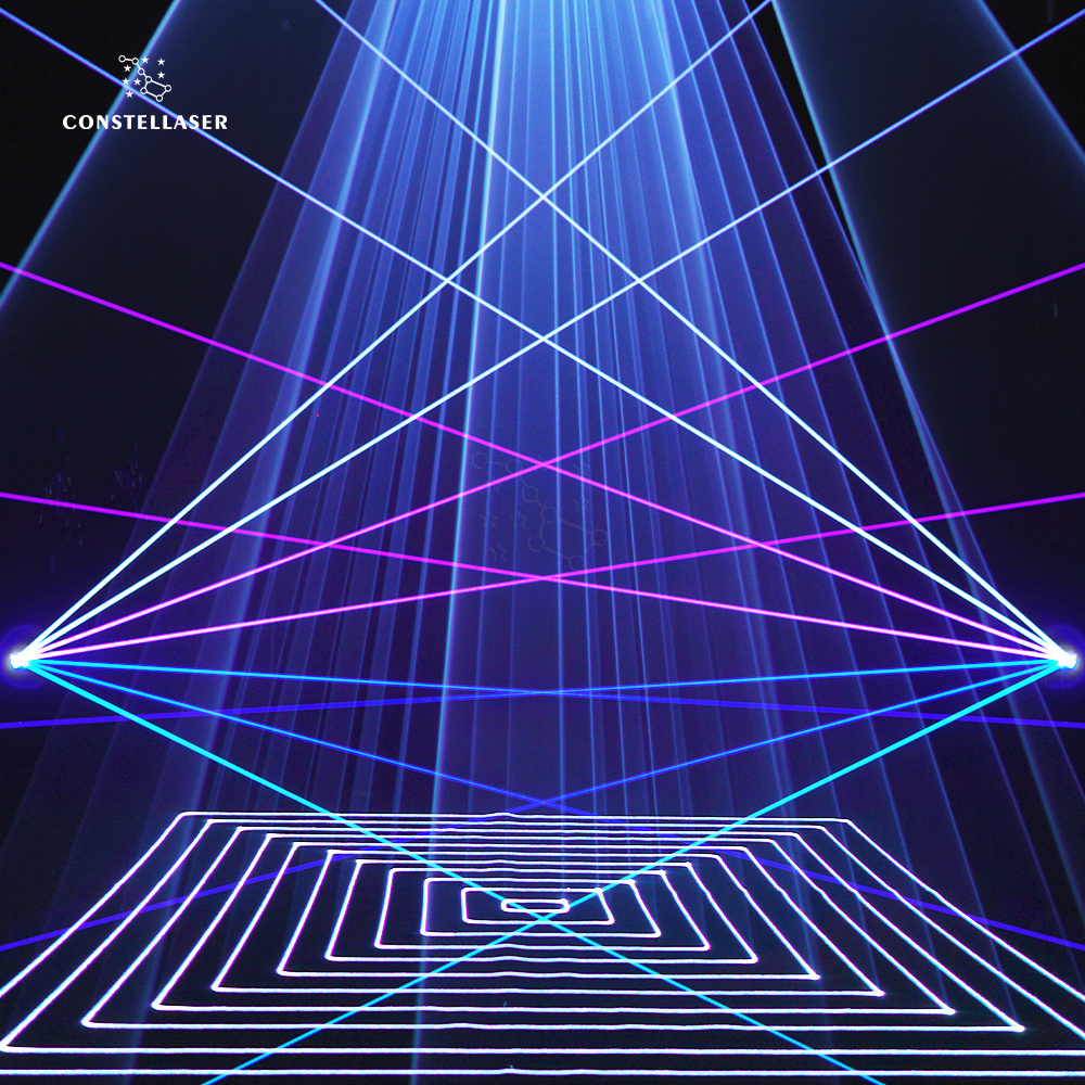 Constellaser 12W Moving Head Laser Light With Ring Effect For bar Concerts Walking Street