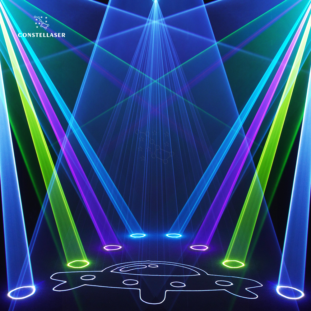Constellaser 12W Moving Head Laser Light With Ring Effect For