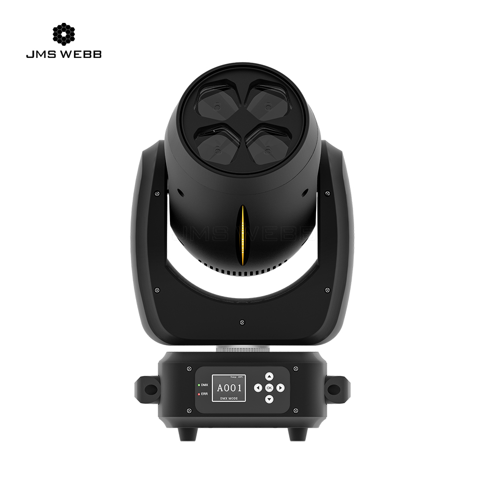 JMS WEBB (Mirror Rotation) LED ZOOM & BEAM & WASH Bee Eye 4X40W RGBW 4in1 Light For Stage Performance DJ Club