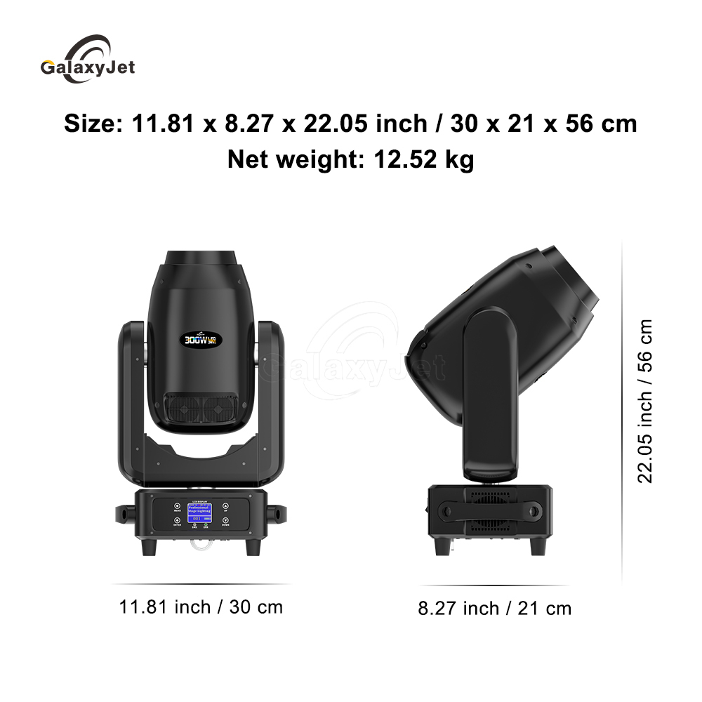 GalaxyJet LED Beam 300W Beam&Spot&Wash Moving Head Lights