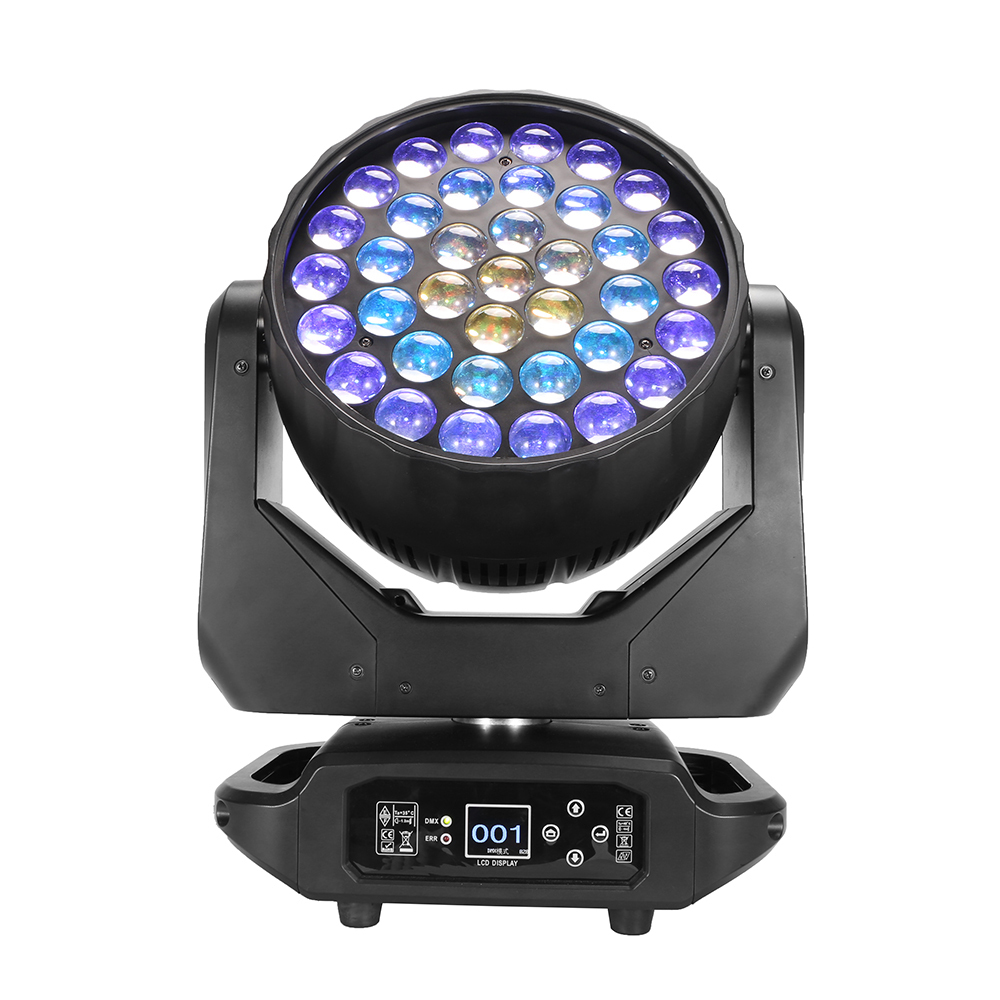 LED Beam + wash 37x15W RGBW Moving Head Zoom Lighting Upgrade From Beam 230W  DJ Disco Stage Moving Head Lights Stage DJ Lighting