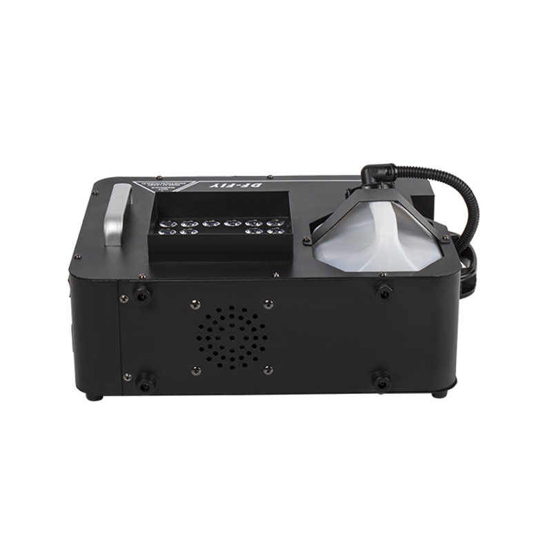 SHEHDS LED 24x9W RGB Somke Machine 1500W Power Fog Machine Good for Party Wedding Concert