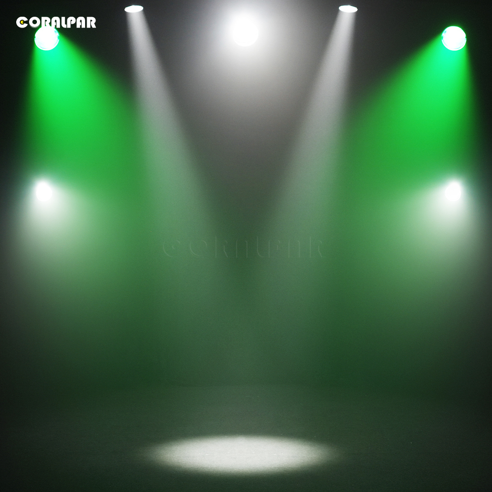 CORALPAR Waterproof LED Zoom&Wash COB Par 300W RGBW 4in1 Light （IP65） High Brightness for Church Theater Wedding Outdoor