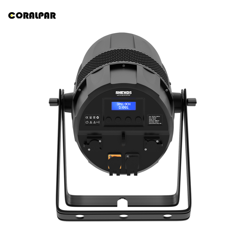 CORALPAR Waterproof LED Zoom&Wash COB Par 300W RGBW 4in1 Light （IP65） High Brightness for Church Theater Wedding Outdoor