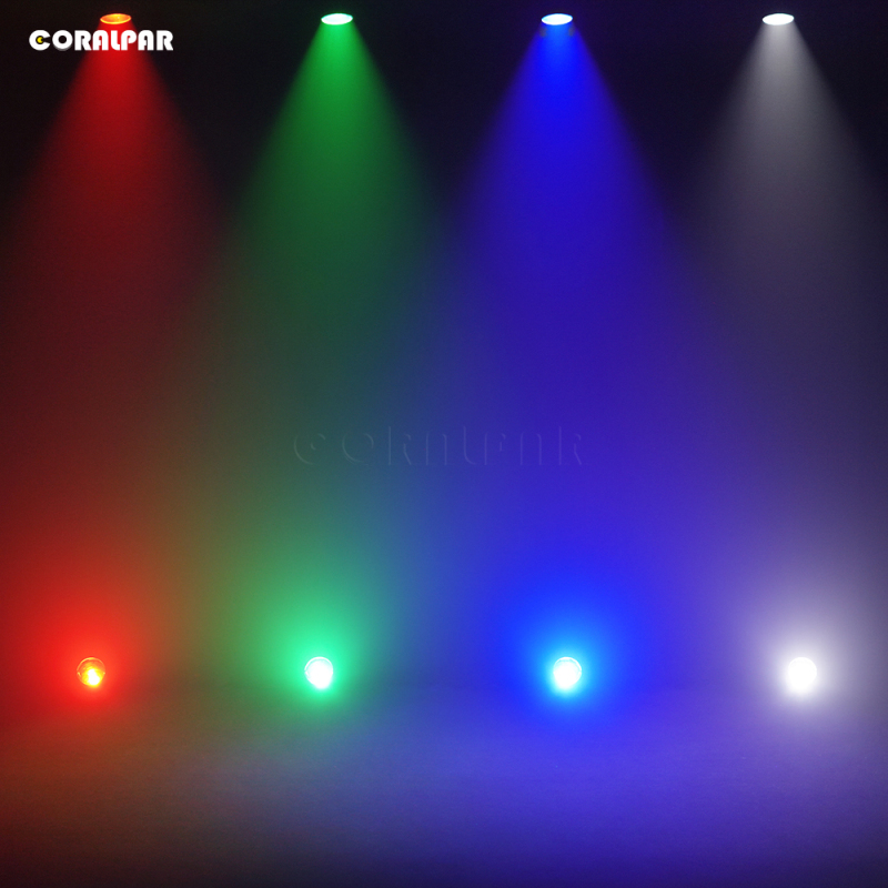 CORALPAR Waterproof LED Zoom&Wash COB Par 300W RGBW 4in1 Light （IP65） High Brightness for Church Theater Wedding Outdoor