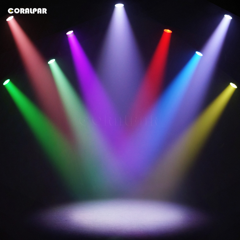 CORALPAR Waterproof LED Zoom&Wash COB Par 300W RGBW 4in1 Light （IP65） High Brightness for Church Theater Wedding Outdoor