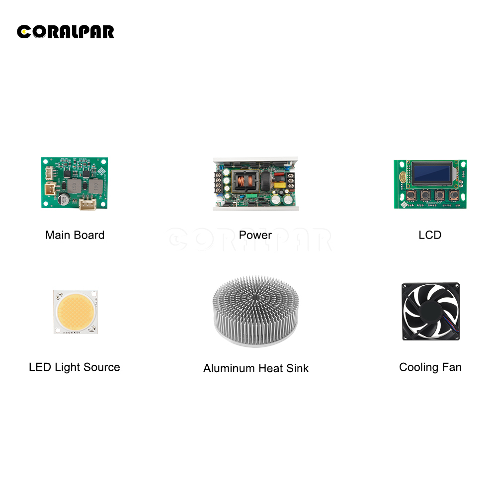CORALPAR Waterproof LED Zoom&Wash Par 300W Cool&Warm White 2in1 Light（IP65) High Brightness for Church Theater Wedding Outdoor
