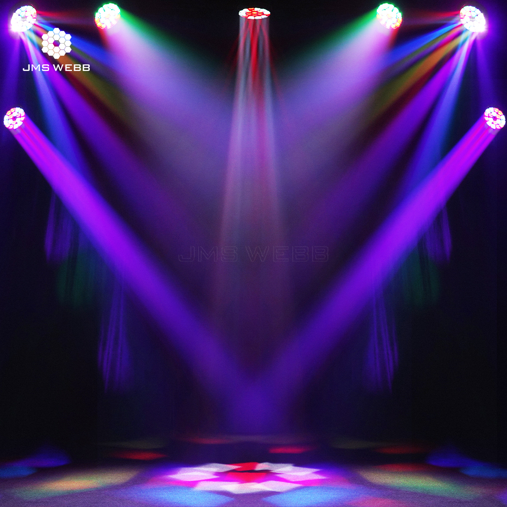 JMS WEBB LED Zoom&Beam&Wash Bees Eyes 19x40W RGBW 4in1 Light Ring Effect
