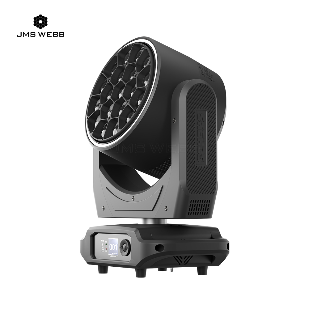 JMS WEBB LED Zoom&Beam&Wash Bees Eyes 19x40W RGBW 4in1 Light Ring Effect