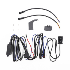 Wired motorcycle lamp wiring harness assembly 1-2 strobe spotlights switch with stable remote controller