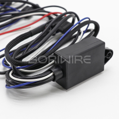 Wired motorcycle lamp wiring harness assembly 1-2 strobe spotlights switch with stable remote controller