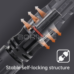 太阳能连接器IP68光伏连接器1500V 50A太阳能电池板光伏系统电缆连接器