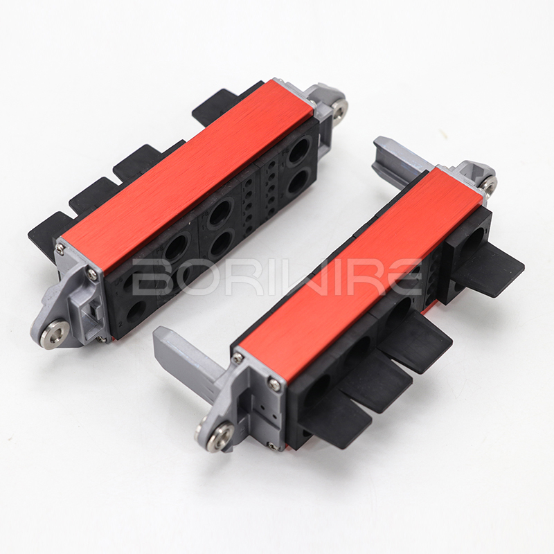 STAUBLI Heavy Duty connector automation equipment High current module combined with high precision cold edge connection