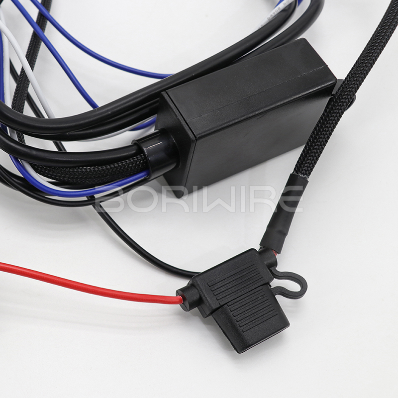 摩托车灯线束总成1-2频闪射灯开关与远程类型A-D