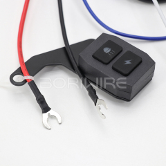 摩托车灯线束总成1-2频闪射灯开关与远程类型A-D