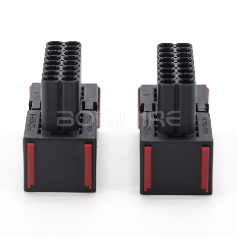 1-965427-1汽车防水连接器3.5公母连接器1-964449-1线束插头16孔