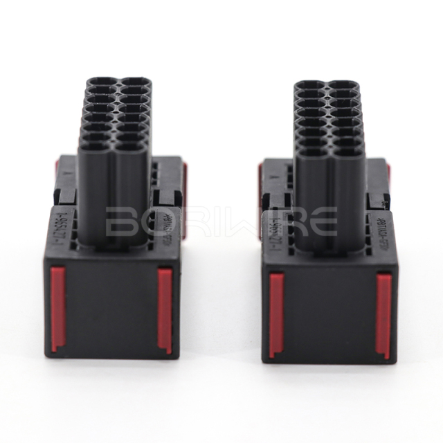 1-965427-1汽车防水连接器3.5公母连接器1-964449-1线束插头16孔
