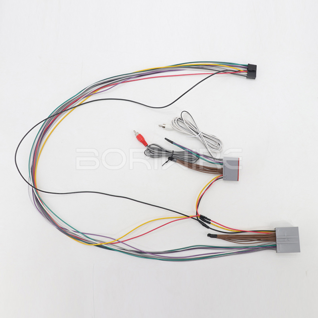 Customized Automotive Car 24 PIN Connector Speak Power Cable Assembly with CD Socket