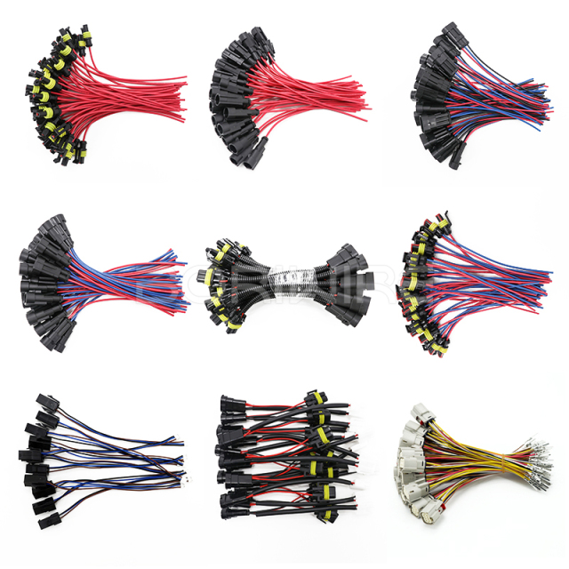 Automotive Waterproof 1P Wiring Harness Length 15CM 282103-1 282079-2 Connector