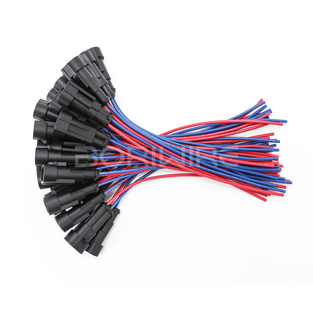 Automotive Waterproof 1P Wiring Harness Length 15CM 282103-1 282079-2 Connector