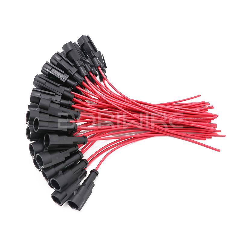 Automotive Waterproof 1P Wiring Harness Length 15CM 282103-1 282079-2 Connector