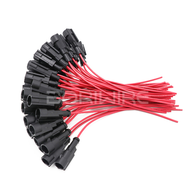 Automotive Waterproof 1P Wiring Harness Length 15CM 282103-1 282079-2 Connector