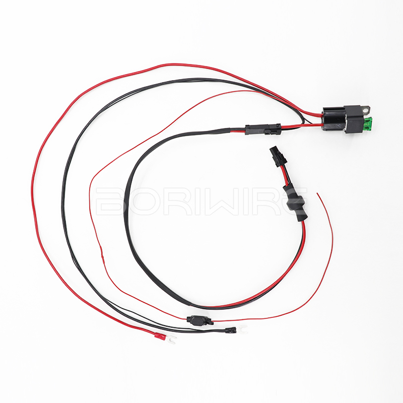 汽车定制 30A 12V 继电器线束（带保险丝）电缆组件