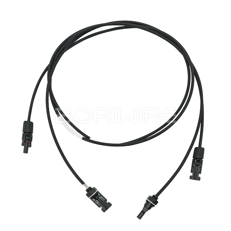 线束制造工厂定制1500V 30A公、母连接器线束，用于太阳能光伏板配件