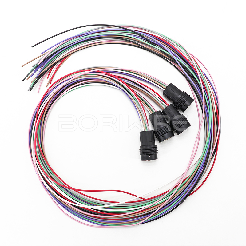 8针防水汽车线束组装连接器电线定制