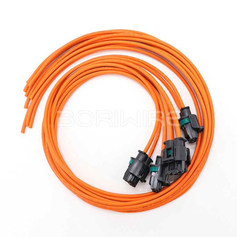 大电流汽车线束，带 1544317-1 防水 2P 连接器 DJ7021Y-8-21