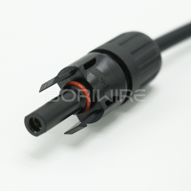 线束制造工厂定制1500V 30A公、母连接器线束，用于太阳能光伏板配件