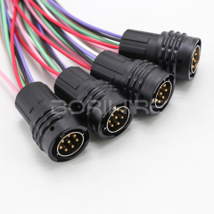 8针防水汽车线束组装连接器电线定制