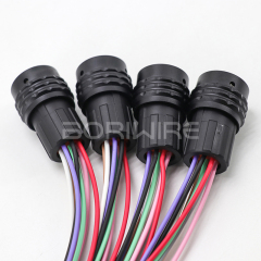 8针防水汽车线束组装连接器电线定制