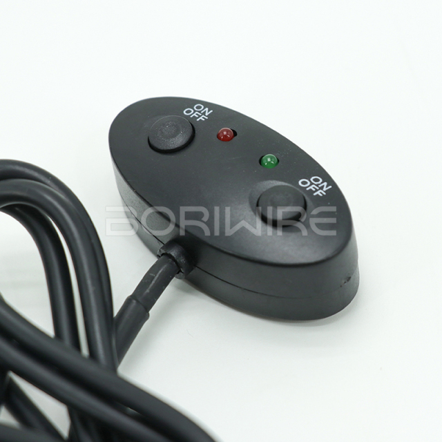 High Quality Motorcycle Headlights LED Lamp Wiring Harness Assembly with 40A/12VDC Relay Button Switch Ring Terminal